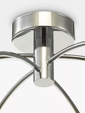 Där Izzy twisted glass ceiling light clear polished chrome - British product