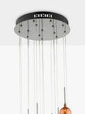 Där Aurellia 15 pendant cluster ceiling light copper bronze, imported from the UK
