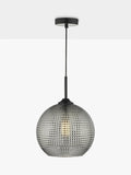 Där Soren textured glass ceiling light smoke finish (British brand)