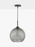Där Soren textured glass ceiling light smoke finish (British brand)