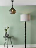 Där Soren textured glass ceiling light smoke finish (British brand)