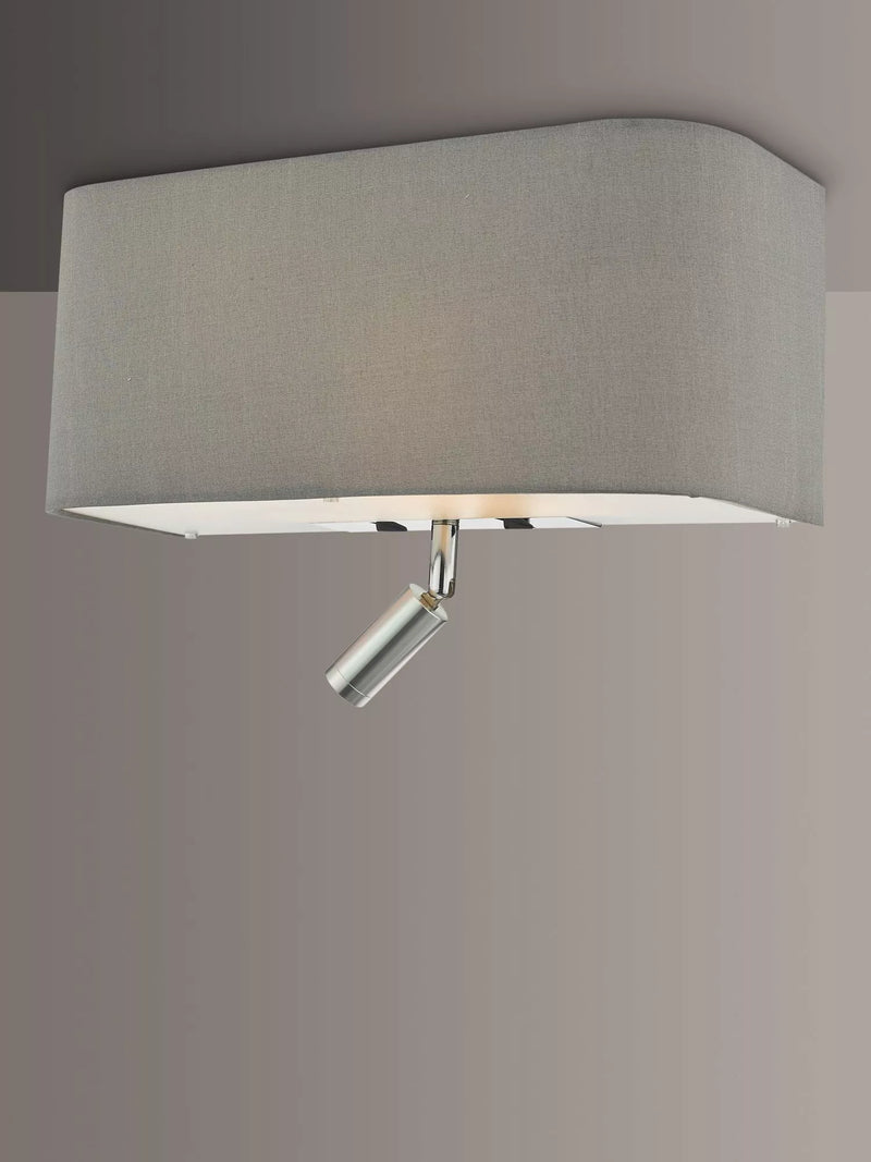 Där Ronda LED reading wall light polished finish, UK version