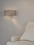 Där Ronda LED reading wall light polished finish, UK version