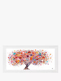 John Lewis framed print Tree of Hearts Pink/Multi 56x111cm - British product
