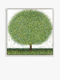 John Lewis Sarah Pye 'Silver Lining' Framed Canvas Print & Mount, 84.5 x 84.5cm, Green - McGrocer