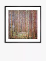 John Lewis John Lewis Gustav Klimt 'Tannenwald I' Wood Framed Print & Mount, Orange- Buy online at McGrocer