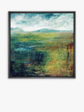 John Lewis Lesley Birch Hill and Water canvas print 94x94cm (British brand)