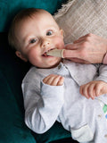 Matchstick Monkey giraffe teething set with finger toothbrush, imported from the UK