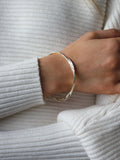 Tutti & Co textured twist bangle gold plated brass - British product