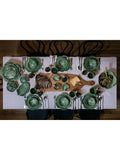 Bordallo Pinheiro green cabbage earthenware serving bowl 29cm - British product