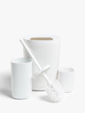 John Lewis bathroom accessories set bin tumbler toilet brush - British product