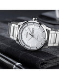 Citizen Eco-Drive watch silver dial 42mm - British product