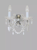 Impex Marie Theresa crystal wall light 23cm, imported from the UK