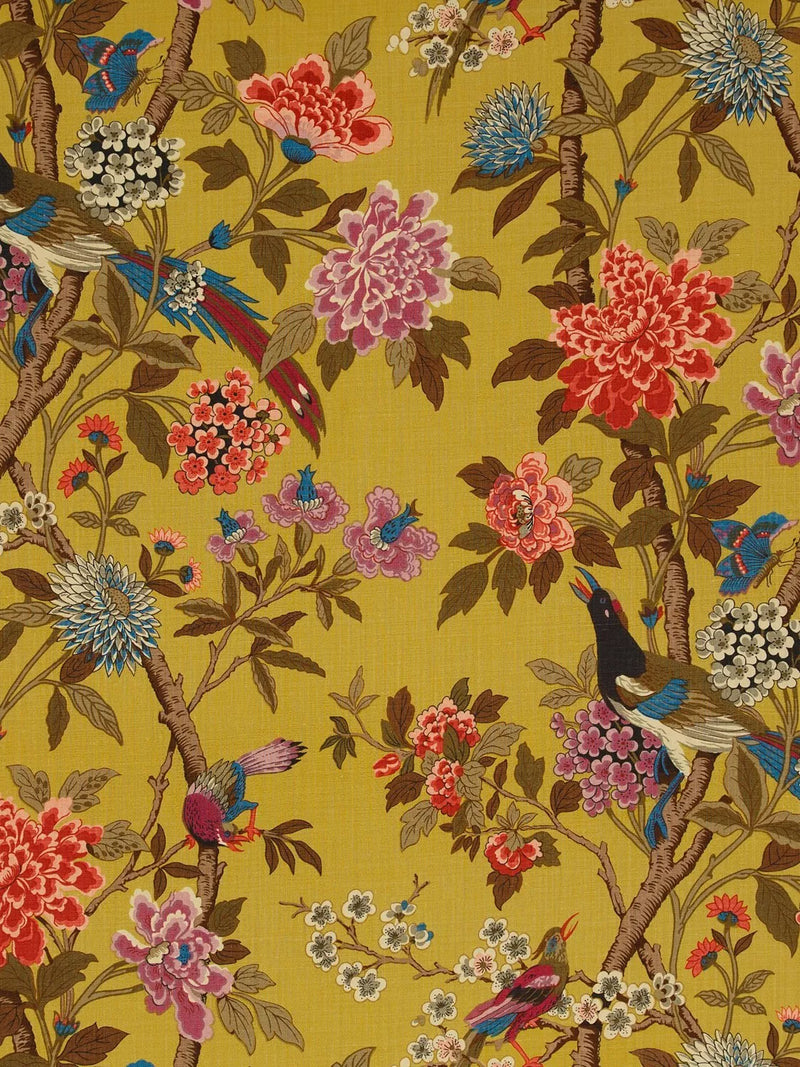 GP & J Baker Hydrangea Bird Furnishing Fabric