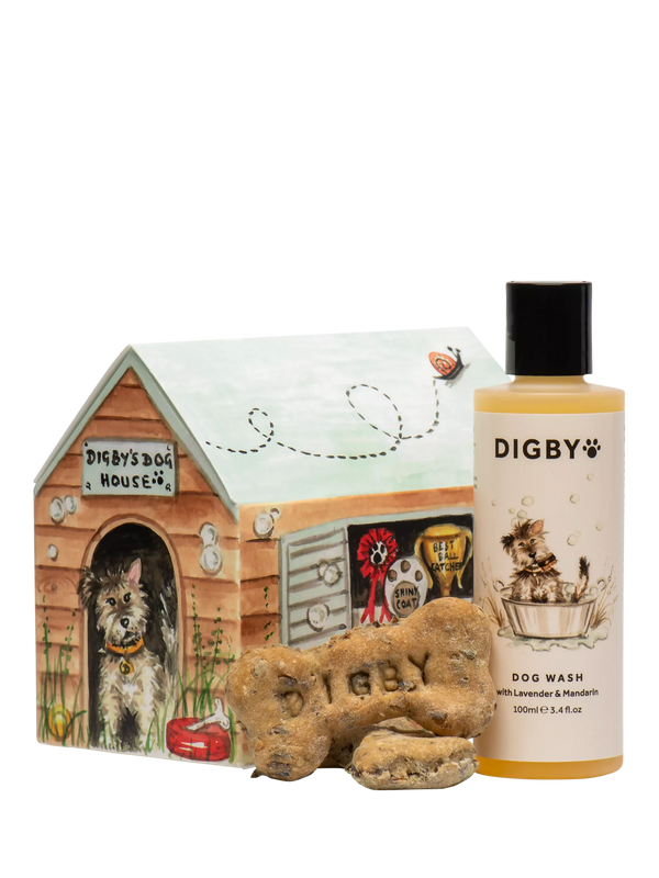 Dog Wash and Calming Biscuits Gift Set with Lavender and Mandarin 100ml