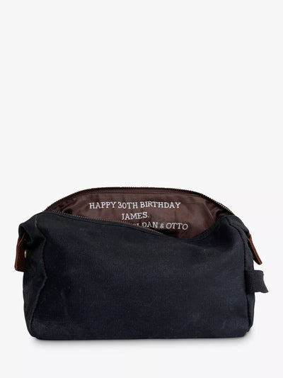 John Lewis Solesmith Personalised Hidden Message Travel Wash Bag- Buy online at McGrocer