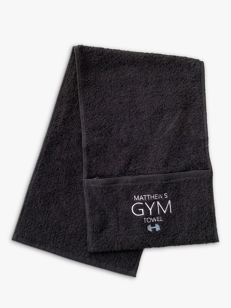 Solesmith personalised cotton gym towel (British brand)