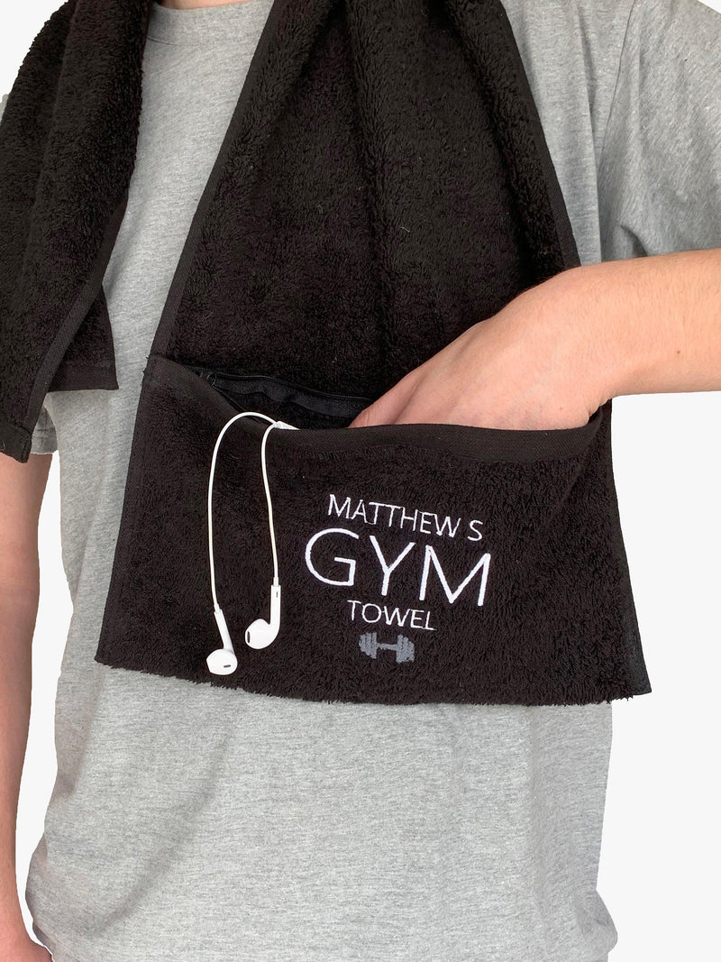 Solesmith personalised cotton gym towel (British brand)