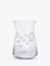 John Lewis Dartington Crystal Bloom Cosmos Clear Handmade Vase H21cm- Buy online at McGrocer