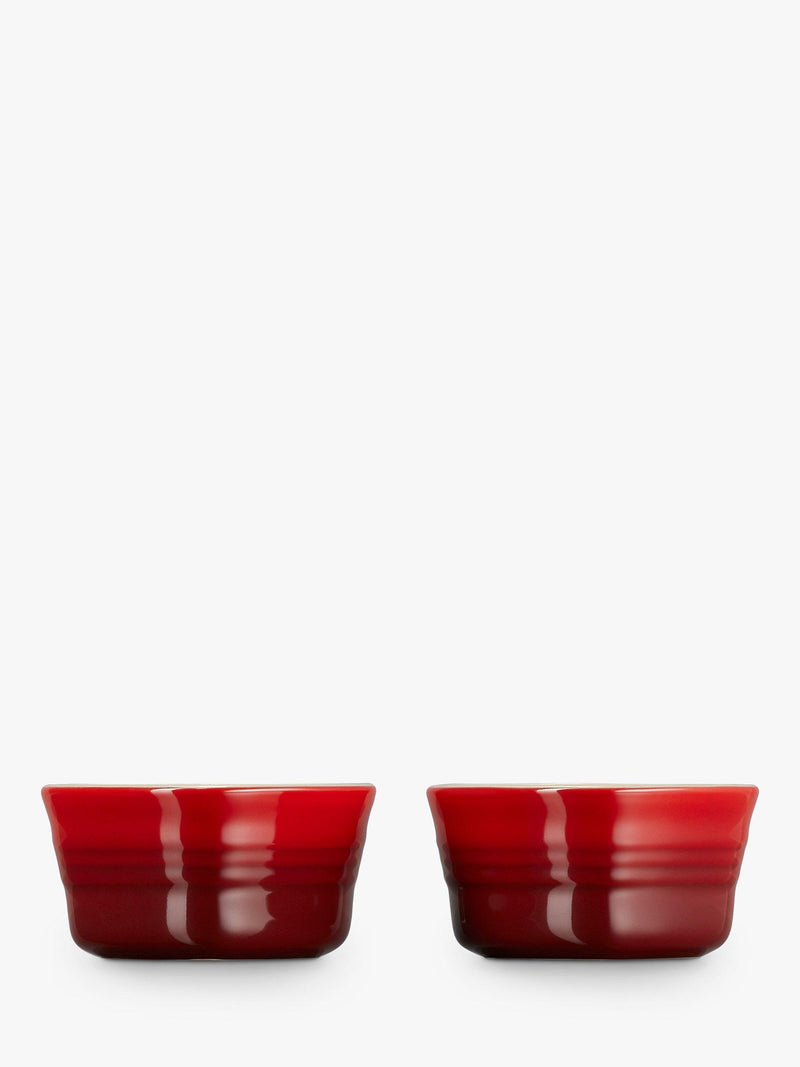 Le Creuset heart ramekins set of 2, red, imported from the UK