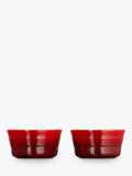Le Creuset heart ramekins set of 2, red, imported from the UK