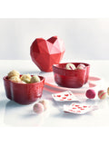 Le Creuset heart ramekins set of 2, red, imported from the UK
