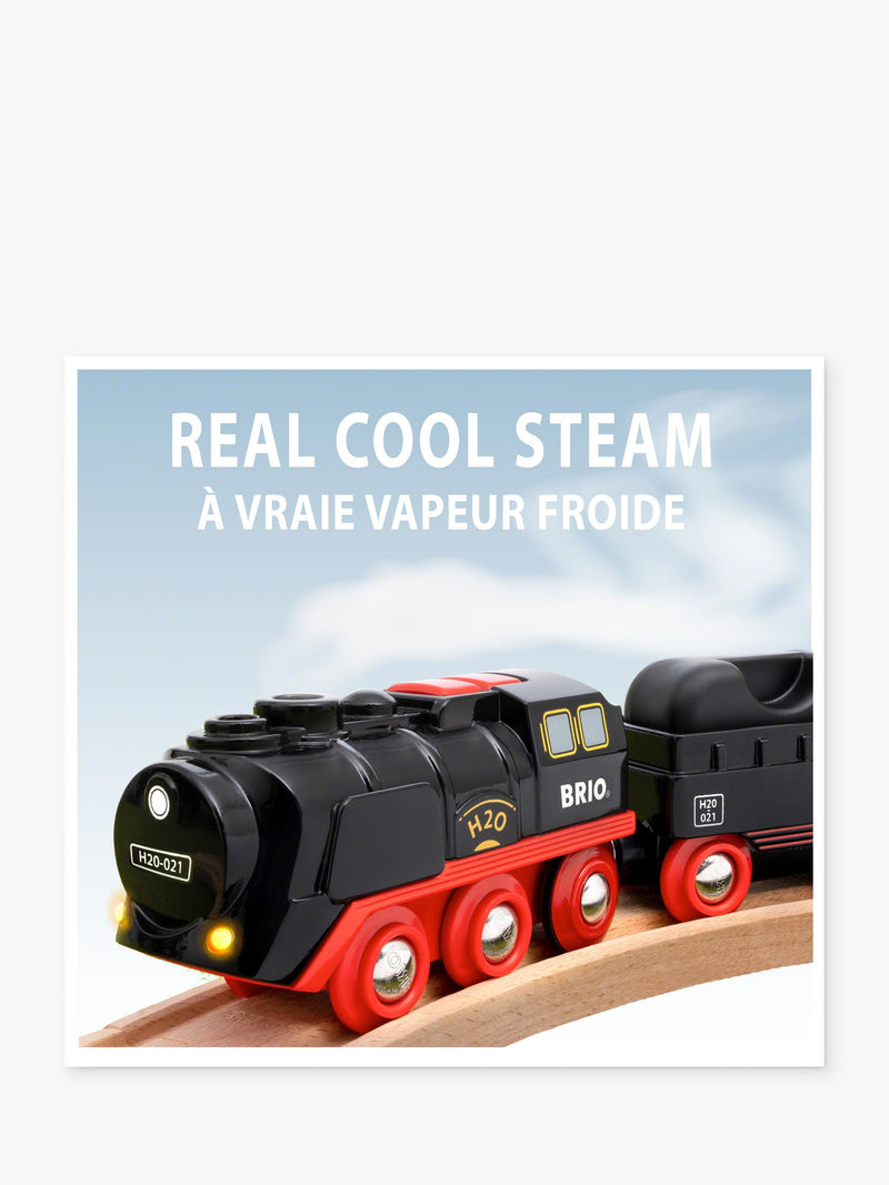 BRIO battery-operated steaming train toy (British brand)