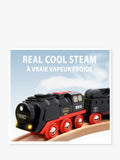 BRIO battery-operated steaming train toy (British brand)