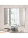 Yearn bevelled glass mirror 90x60cm black frame, UK version