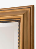 Yearn wall mirror ribbed beaded frame gold 94x69cm, UK version