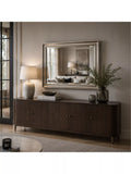 Yearn ribbed rectangular wall mirror 69x94cm (British brand)