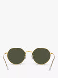 Ray-Ban Jack hexagonal sunglasses gold classic green, imported from the UK