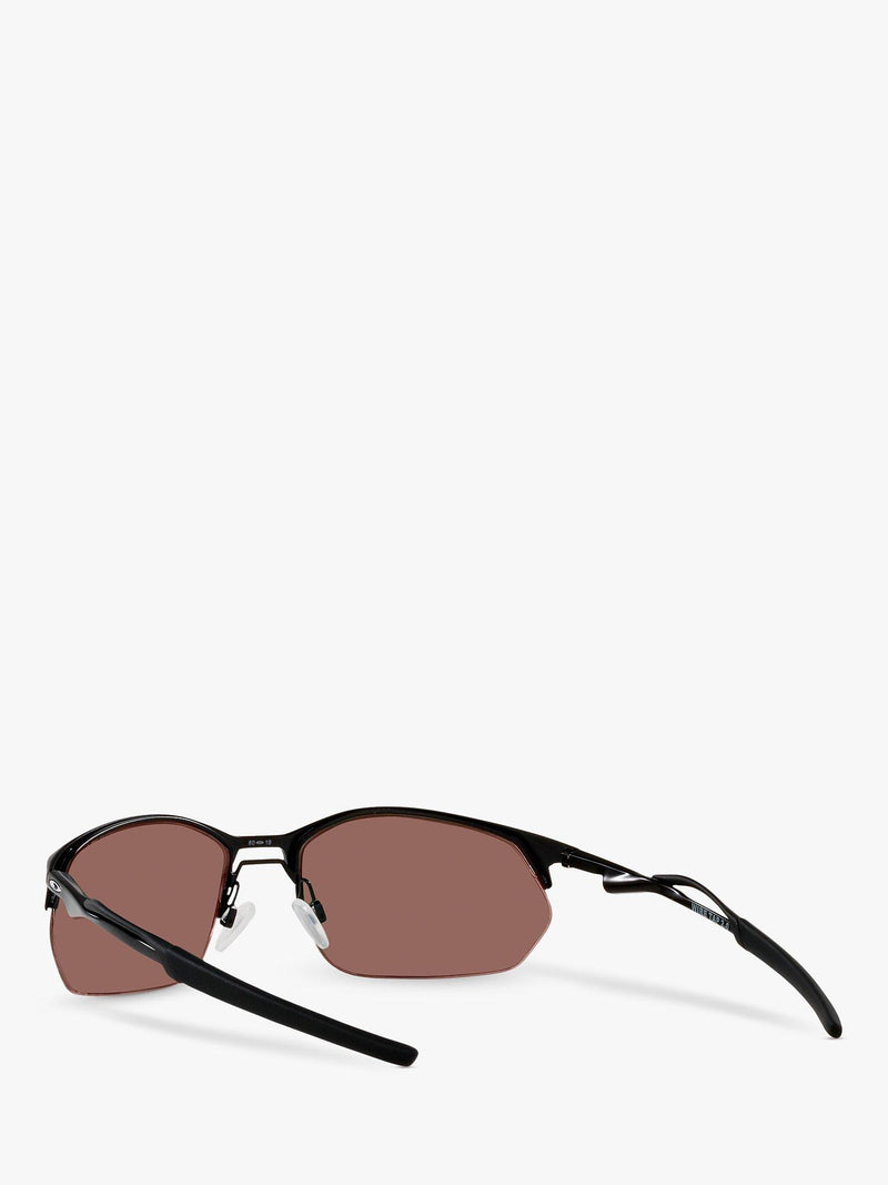 Oakley Wire Tap sunglasses satin black mirror blue, imported from the UK