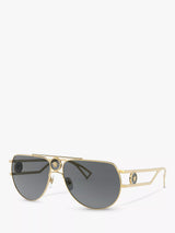 John Lewis Versace VE2225 Men's Aviator Sunglasses, Gold- Buy online at McGrocer