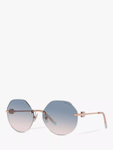 John Lewis Tiffany & Co TF3077 Women's Irregular Sunglasses Rubedo- Buy online at McGrocer