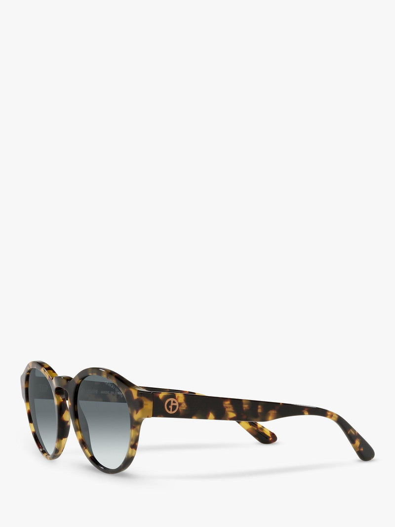 Giorgio Armani oval sunglasses yellow Havana grey gradient - British product