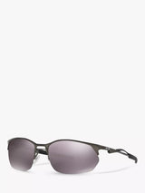 John Lewis Oakley Wire Tap 2.0 Polarised Prizm Rectangular Sunglasses Pewter/Mirror Grey 60mm- Buy online at McGrocer
