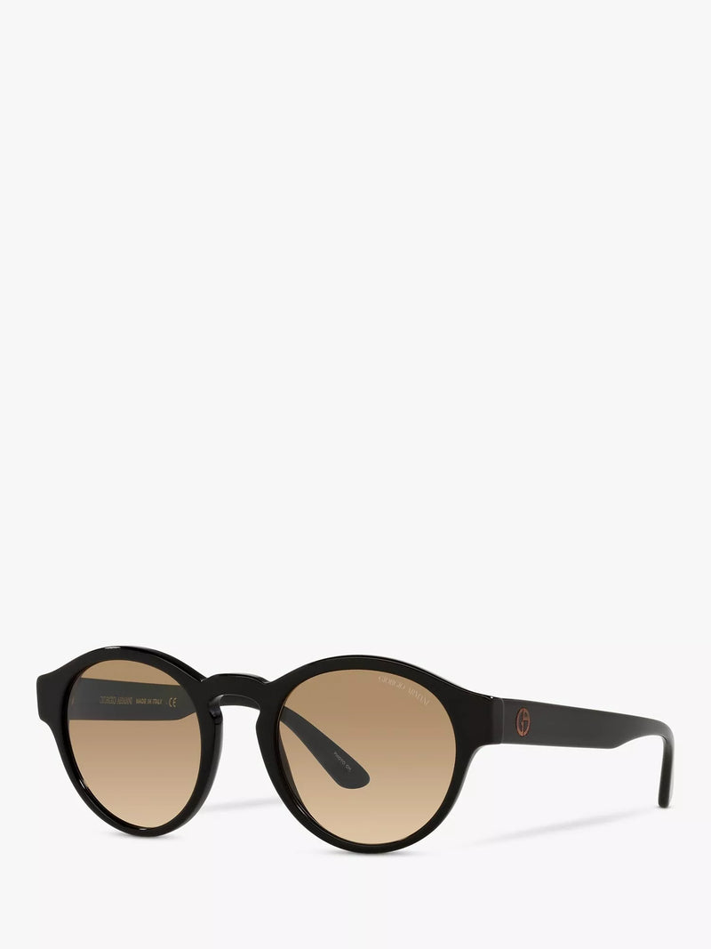 Giorgio Armani oval sunglasses black beige gradient, imported from the UK