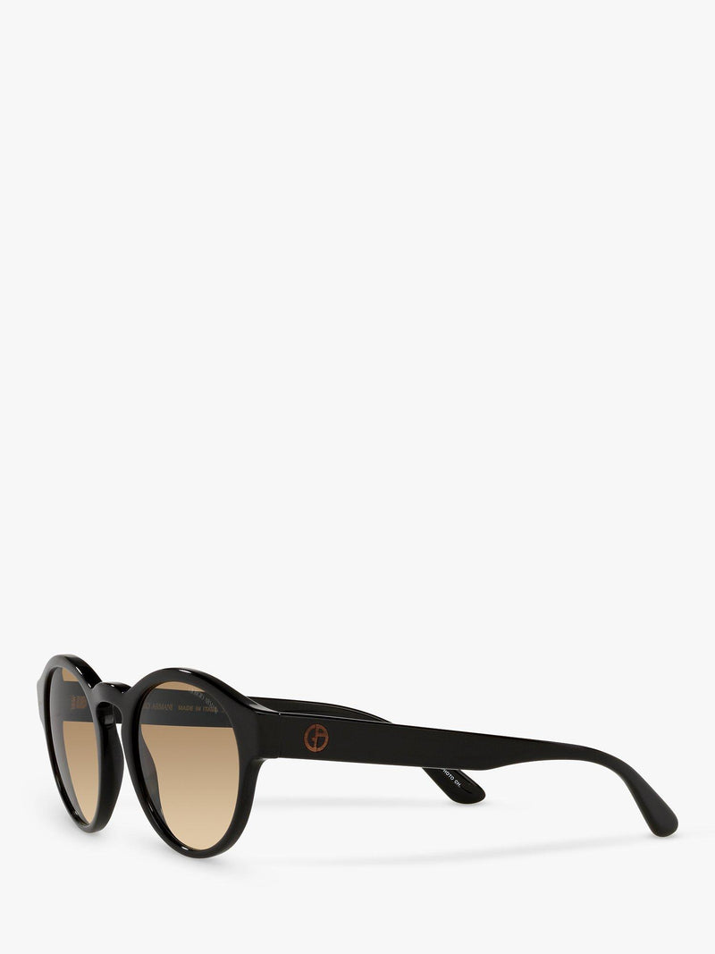 Giorgio Armani oval sunglasses black beige gradient, imported from the UK