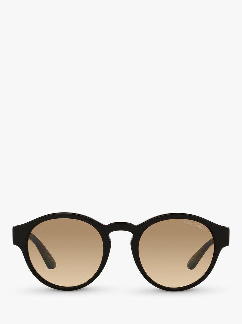 Giorgio Armani oval sunglasses black beige gradient, imported from the UK