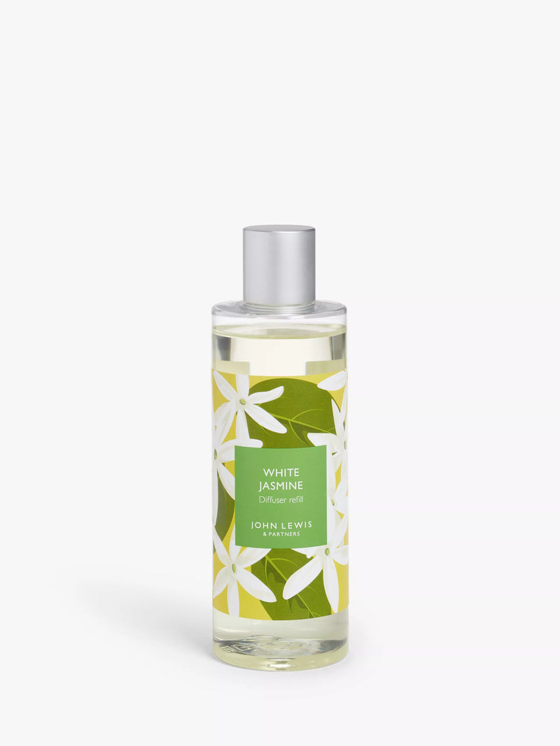John Lewis white jasmine diffuser refill 250ml, imported from the UK