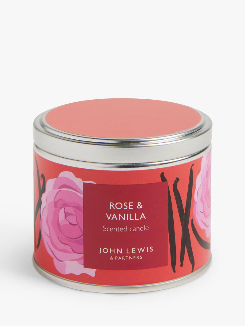 John Lewis scented candle Rose & Vanilla 225g, UK version