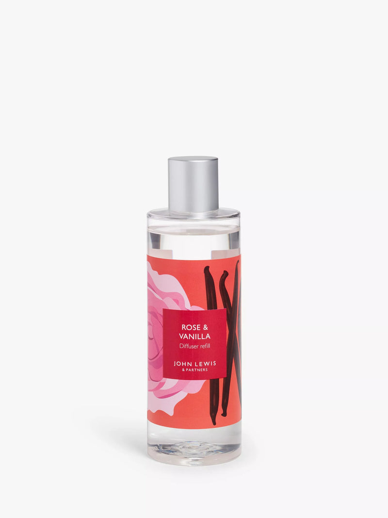 John Lewis diffuser refill rose and vanilla 250ml, UK version