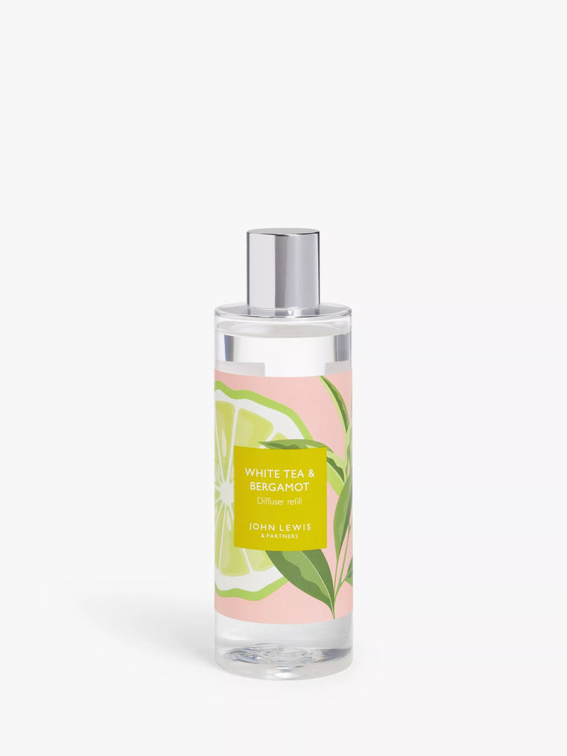 John Lewis White Tea & Bergamot diffuser refill 250ml - British product