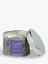 John Lewis Lavender & Eucalyptus Tin Scented Candle 225g- Buy online at McGrocer