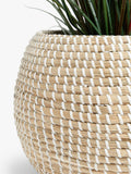 John Lewis seagrass indoor planter natural white H25x32cm (British brand)
