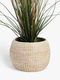 John Lewis seagrass indoor planter natural white H25x32cm (British brand)