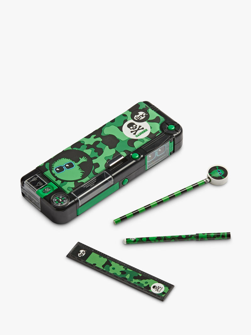 Tinc camouflage snap compartment pencil case (British brand)