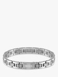 BOSS Men's H-Link bracelet silver stainless steel (British brand)