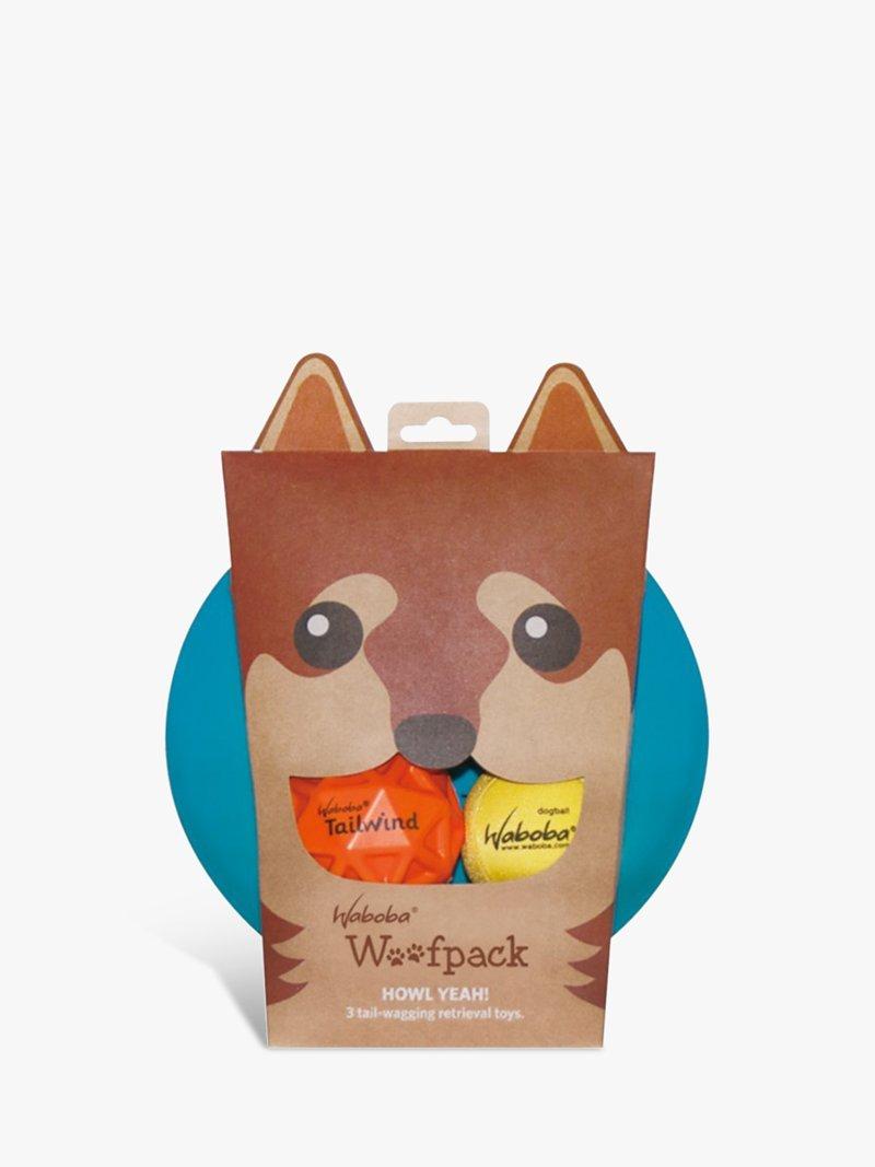 Waboba Woof Pack 3-in-1 Dog Toys (British brand)
